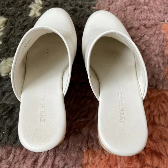 Everlane White Leather Mules - Picture 3 of 6
